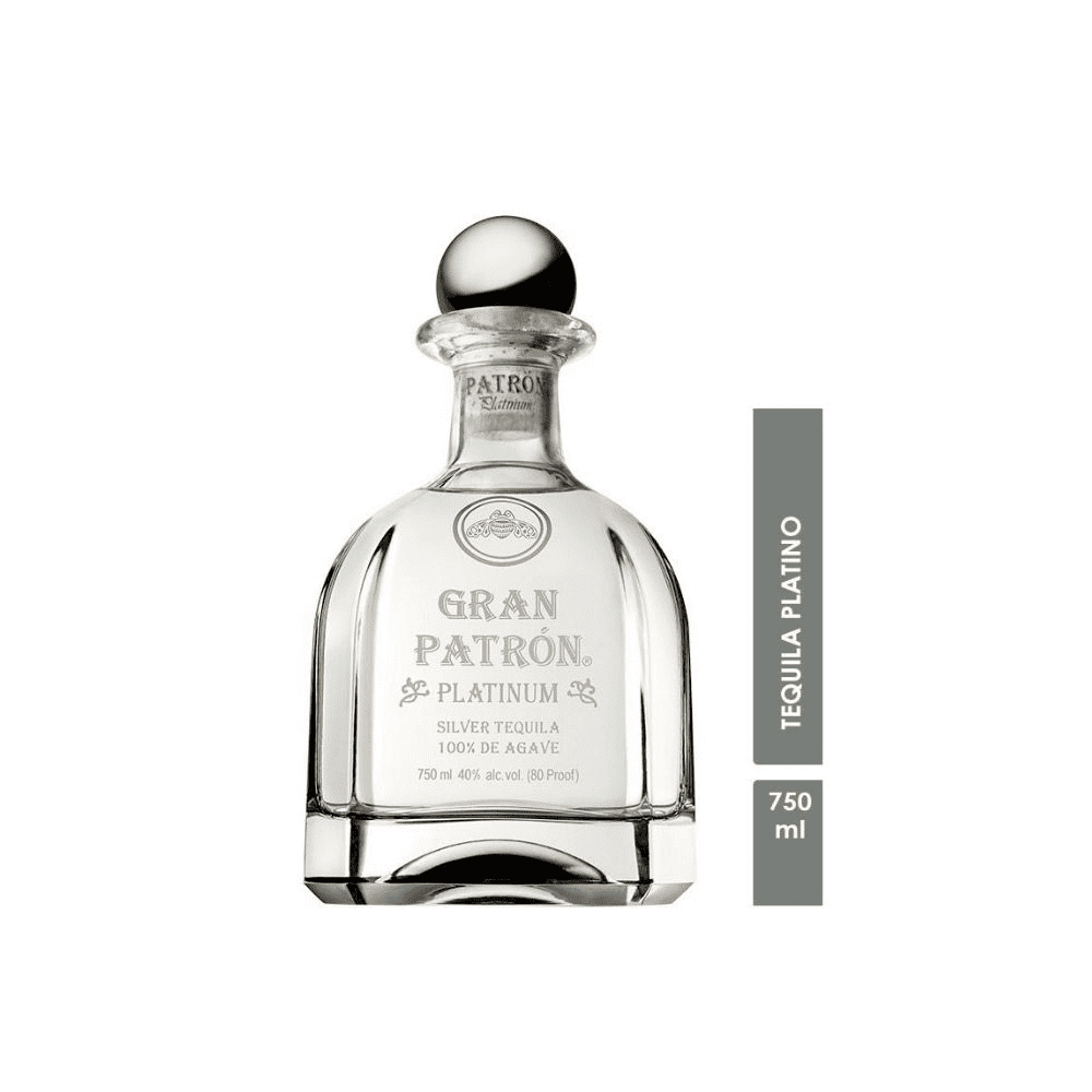 TEQUILA GRAN PATRON PLATINUM 3/750 - PATRON - Compralo en CorinneRegalos.com