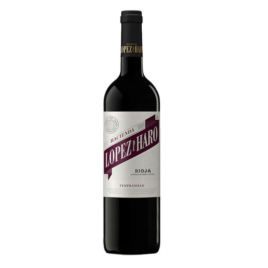 VINO HACIENDA LOPEZ DE HARO TEMPRANILLO 12/750 - LOPEZ DE HARO - Compralo en CorinneRegalos.com